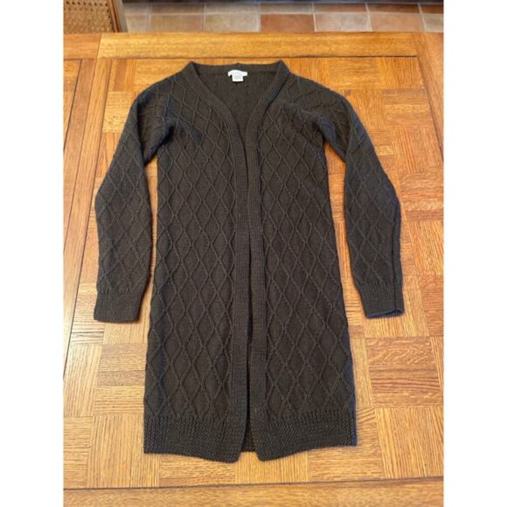 MAKI baby alpaca cardigan sweater brown XS